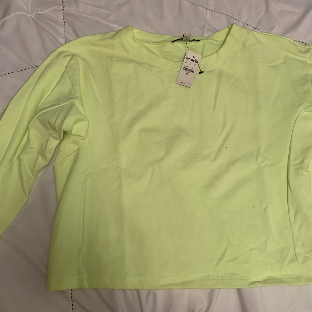 Express long sleeve crop top